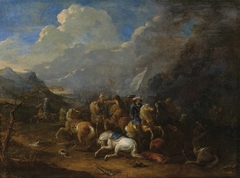 Battle of the imperial cavalry with the Turks.