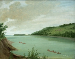 Belle Vue, Indian Agency of Major Dougherty, 870 Miles above St. Louis by George Catlin