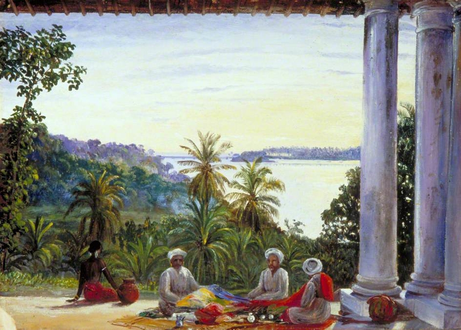 Bombay Pedlars in Mrs Cameron's Verandah, Kalutera, Ceylon
