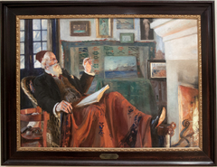 By the fireside by Peder Severin Krøyer