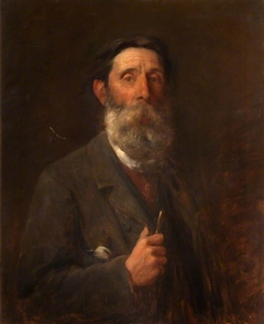 Charles Hodder, 1835 - 1926. Artist (Self-portrait) by Charles D Hodder