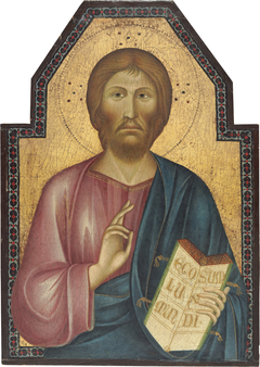 Christ Blessing [middle panel] by Grifo di Tancredi