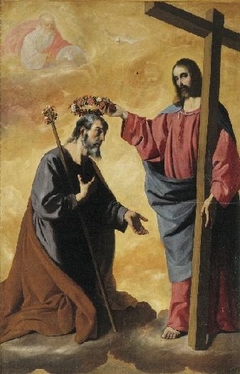 Christ crowning Saint Joseph