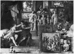 Collection of Cornelis van der Geest with Joseph and Potiphar's wife by Willem van Haecht
