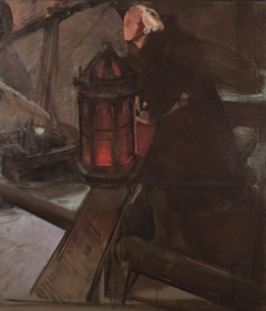Columbus Leaving Palos (At the Lantern) by Joaquín Sorolla