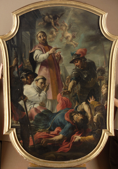 Conversion of St. William of Maleval by St. Bernard of Clairvaux