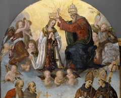 Coronation of Mary with Saints Jerome, Francis of Assisi, Bonaventura and Louis of Toulouse by Filippino Lippi