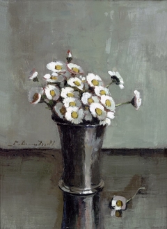 Daisies in a Silver Cup