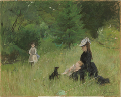 Dans le parc by Berthe Morisot