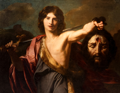 David with the head of Goliath by Nicolas Régnier