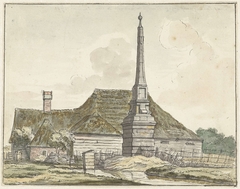 De mijlpaal of banpaal bij Halfweg by Jacques Kuyper