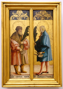 Der Heilige Crispinus und der Heilige Crispinianus by Master of Meßkirch