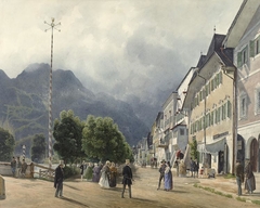 Die Esplanade in Ischl, 1840.