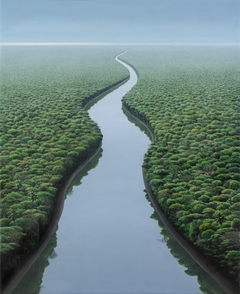 El rio va by Tomás Sánchez