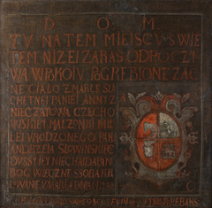 Epitaph of Anna Czechowska of Nieczatów by anonymous painter