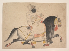 Equestrian Portrait of a Noble by Bagta