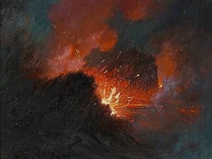 Eruption at Kilauea by D. Howard Hitchcock