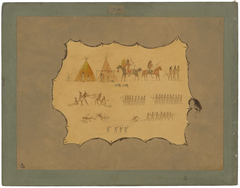 Facsimile of a Cheyenne Robe by George Catlin