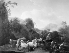 Family of Shepherds in a Mountainous Landscape by Joseph Roos