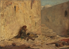 Famine in an Oriental City by Marius Bauer