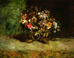 Flowers in a Copper Bowl