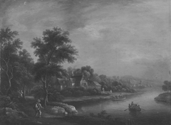 Flusslandschaft by Johann Albrecht Dietzsch