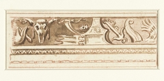 Fragment van een antiek reliëf by Etienne de Lavallée-Poussin