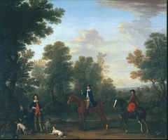 George Henry Lee, 3rd Earl of Litchfield, and his Uncle the Hon. Robert Lee, Subsequently 4th Earl of Litchfield, Shooting in ‘True Blue’ Frock Coats by John Wootton