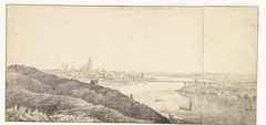 Gezicht op Arnhem by Laurens Vincentsz. van der Vinne