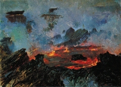 Halemaumau, Daylight by D. Howard Hitchcock