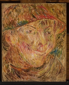 Head of a boy in a hat by Tadeusz Makowski
