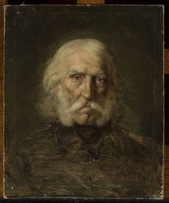 Head of an old man by Aleksander Kamiński