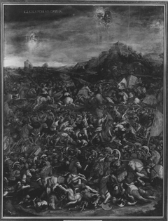 Historienzyklus: Die Niederlage der Römer durch die Karthager in der Schlacht bei Cannae by Hans Burgkmair the Elder