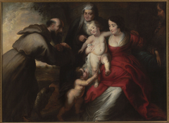 Holy Family with St. Elizabeth, St. John the Baptist as a child and St. Francis by Peter Paul Rubens