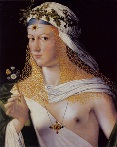 Idealised Portrait of a Courtesan as Flora by Bartolomeo Veneto