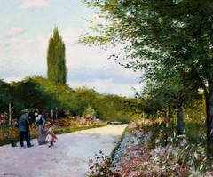 In the Garden by Józef Rapacki