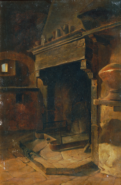 Interieur mit Kamin by Johann Till the Younger