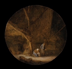 Interior with a Peasant Family by Adriaen van Ostade