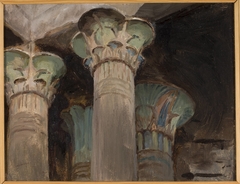 Isis – capitals in the temple of Isis. From the journey to Egypt by Jan Ciągliński