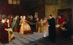 John Dee performing an experiment before Queen Elizabeth I by Henry Gillard Glindoni