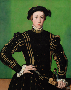 Kaiser Maximilian II. (1527-1576), Bildnis in halber Figur als etwa Siebzehnjähriger by Anonymous