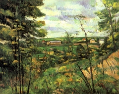 La Plaine de Saint-Ouen-l'Aumône vue prise des carrières du Chou by Paul Cézanne