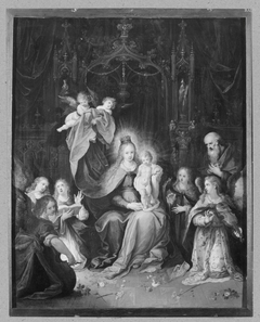La Vierge et l'Enfant adorés par les anges