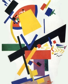 Lady - Colour Masses in the 4th and 2nd Dimensions by Kazimir Malevich