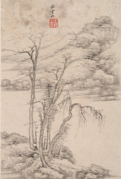 Landscape in the Style of Various Old Masters: In the Style of Ni Zan by Wang Jian