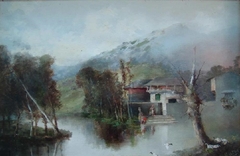 Landscape by José Marín-Baldo y Burgueros