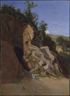Landscape with a Cave by Théodore Caruelle d'Aligny