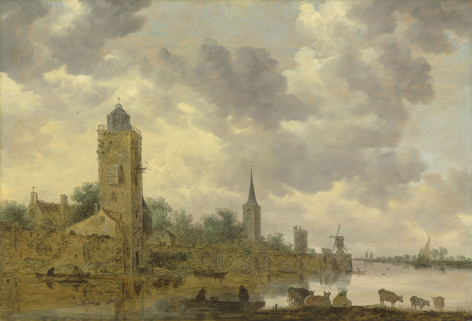 Landscape with City Wall and Lighthouse
