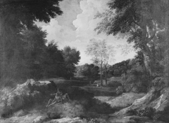 Landscape with Figures by Gaspard Dughet