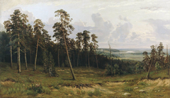 Landscape with forest by Ivan Shishkin
